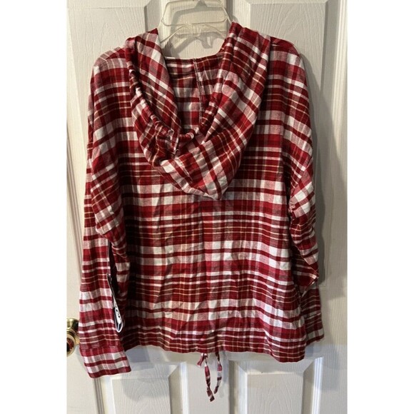 Florida State Seminoles Shirt Womens Sz S Sports Concepts Plaid Hooded Top New - Picture 8 of 11